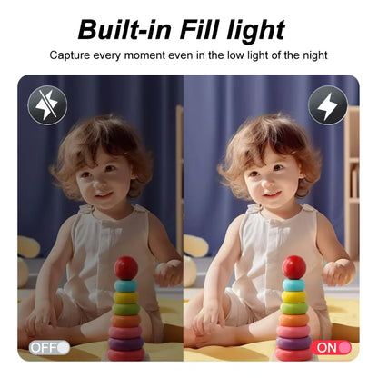 4K CCD Digital Camera for Student 48MP Compact Digital Photography Camera 180°Flip Screen Selfile Camera for Kid Adult Beginners